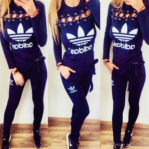 2019 new sporty suit women's sporty suit hoodie sweatshirt + jogging pants Femme Marque Survetement sportswear 2 suit