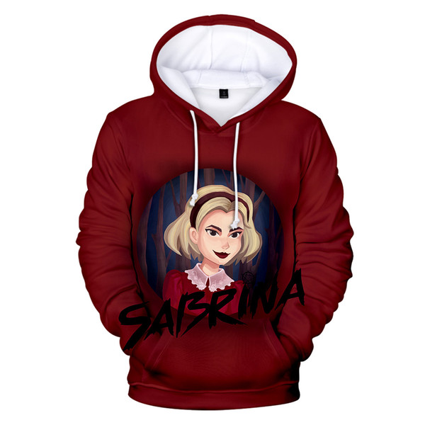 Sabrina Sweatshirts 3D Girl's Fashion Vintage Hoodies All-Match Red Modern Women Outwear Boy's Streetwear Full Sportwear Classic