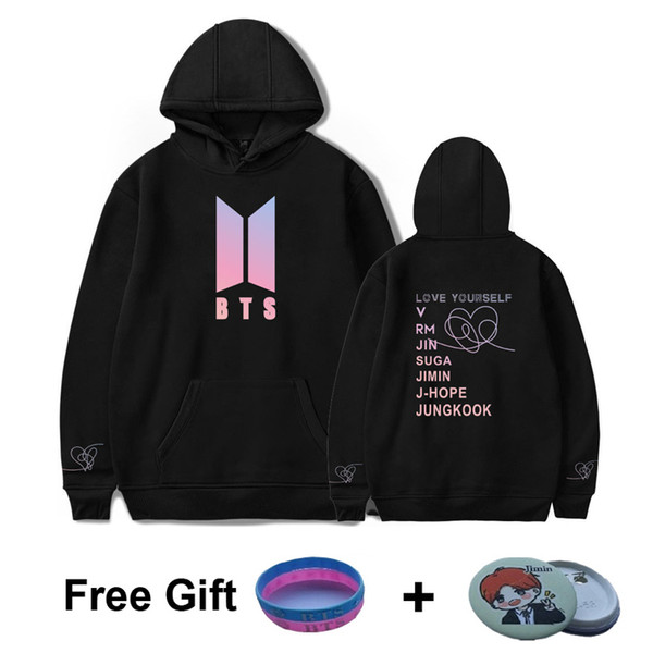 BTS album Love Yourself answer hoodies Harajuku Kpop oversized hoody Women korean K-pop Female Fans Clothes bts army clothes