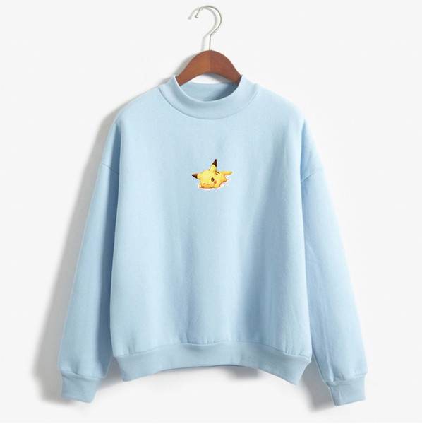 Sudaderas Mujer 2016 Cute Hoodies Women Japanese Harajuku Kawaii Cartoon  Pikachu Sweatshirt Moletom Feminino Pullover