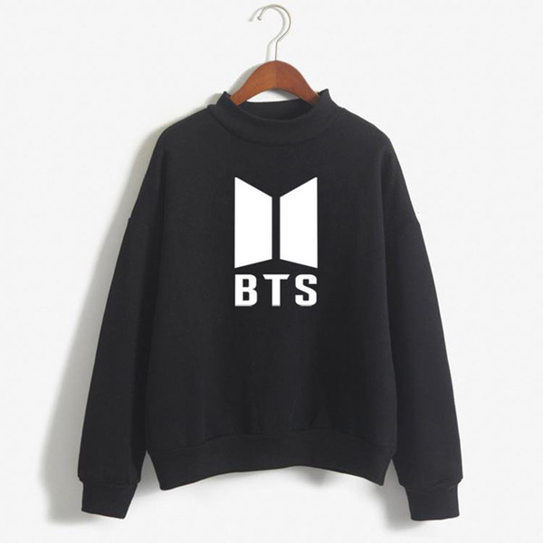 Women BTS Hoodies Sweatshirts Bangtan Boys Black Pink Sporting Oversized Pullovers Harajuku Hoodie Tracksuit Loose Sportwear