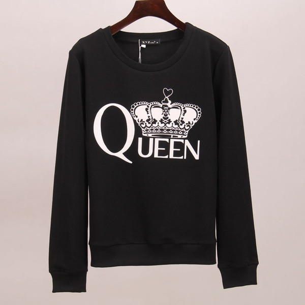 Sakura sweatshirt hoodies women queen crown printed tracksuits long autumn winter tracksuit hoodie tees women woman tops