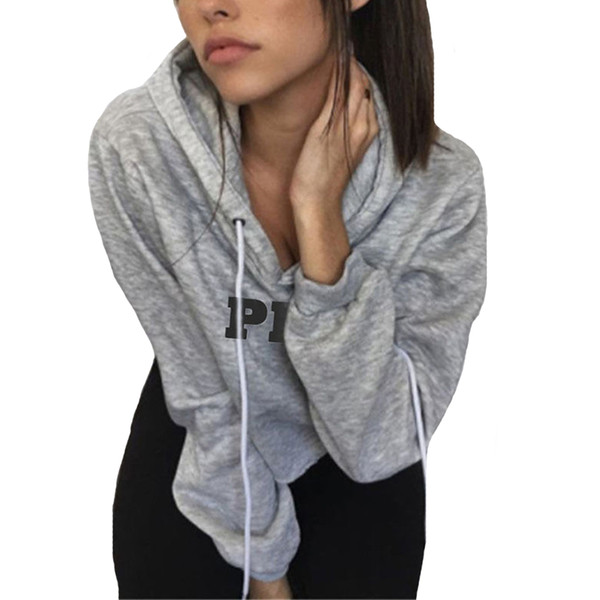 White Pink Gray Crop Top Tracksuits for Women Autumn Winter Stylish Design Sexy Slim Hoody Pullovers Printed Letter Sweatshirts