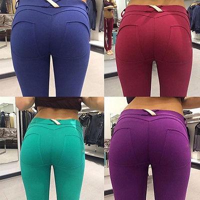 Wholesale- Fashion Womens Jeggings Size 6 14 Ladies Fit Skinny Coloured Stretchy Trousers Jeans