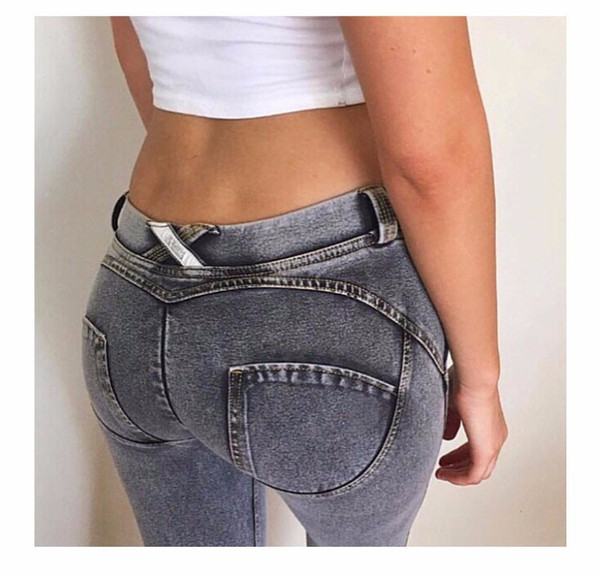 Peach Lift Hips Women Jeans Skinny Silica Gel Non-slip High Elastic Slim Fitness Pencil Jeans For Women Casual Autumn