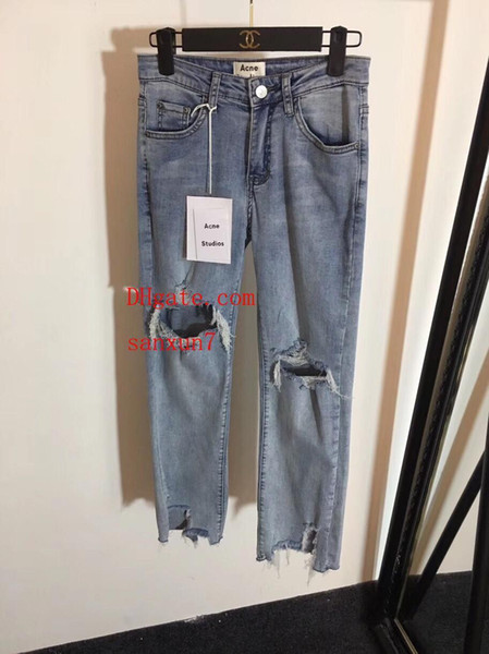 2019 brand hot sale jean light blue slim elastic jeans casaul women Denim pants fashion trousers top quality women clothes DD-16