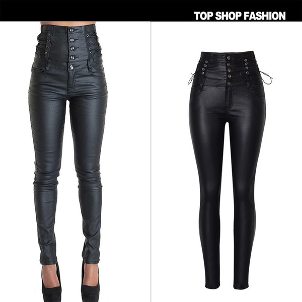 Women Jeans Skinny Cross Strap Bandage Pencil Pants Sexy Lace Up High Waist Jeans Female 2018 Plus Size