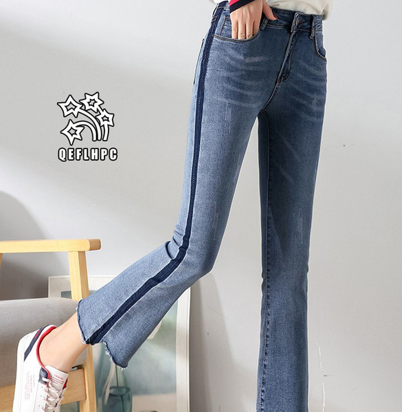 Ladies Sexy Skinny Jeans Women High Waisted Slim Fit Denim Pants Slim Denim Straight Biker Skinny Ripped Jeans Pencil Pants trousers A3011#