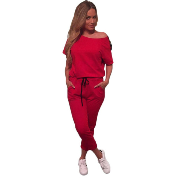 YJSFG HOUSE Women's Sexy Off Shoulder Zipper Jumpsuit Lady Casual Autumn Bodysuit Female Slim Pocket Pencil Pants Rompers