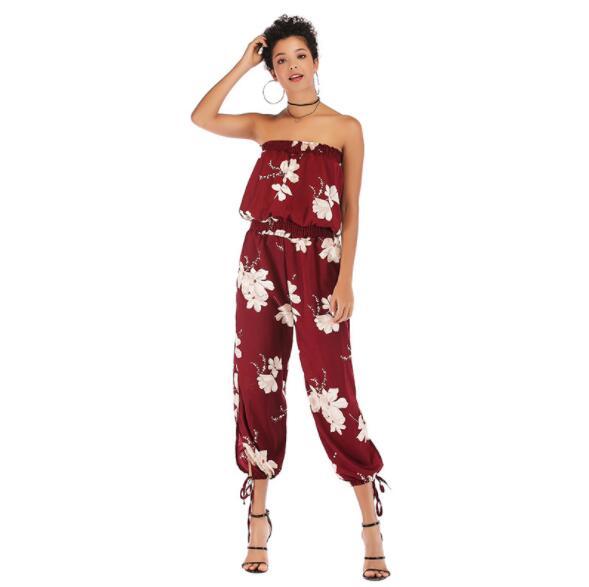 Summer Women's Jumpsuits Designer Capris For Women Casual Rompers Fashion Women Clothing M-XL Wholesale