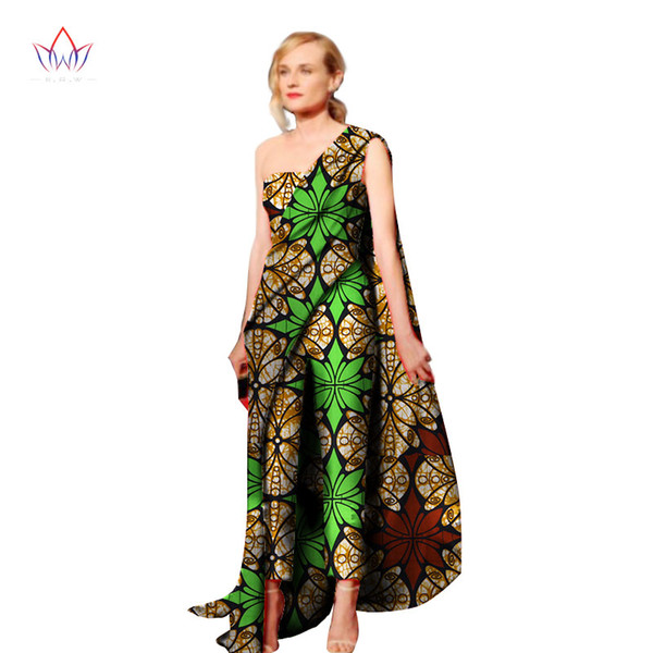 2018 New Fashion Africa Cotton Wax Print Romper African Bazin Riche Sexy Jumpsuit For Women Dashiki Elegant Jumpsuit WY1992