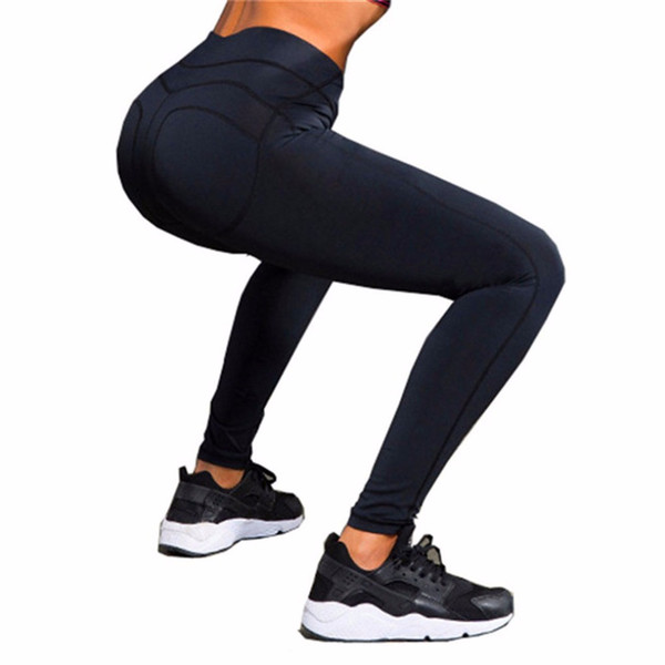 Wholesale- Polyester 2017 Summer 6 Color Push Up Women's Leggings Fitness Leggins Pants Quick Dry Elastic Workout Sporting Legins Trousers