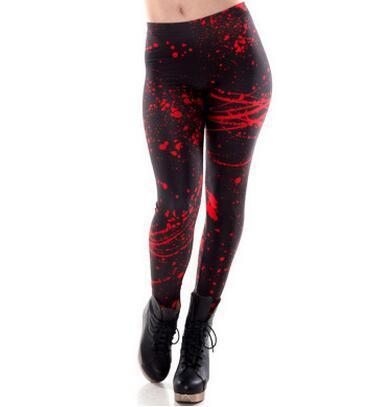 Hot New Fashion Slim New Women Sexy Printed Red blood Leggings Pants Elasticity Fashion Space Milk Silk Girl
8000
 pant
