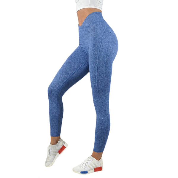 Hip Push Up Fitness Legging Women's Compression M Line Butt Lift Workout Leggings Stretch Seamless Pants For Women Solid