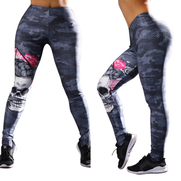 new cross-border explosion models Shantou digital printing sports fitness yoga pants leggings nine pants