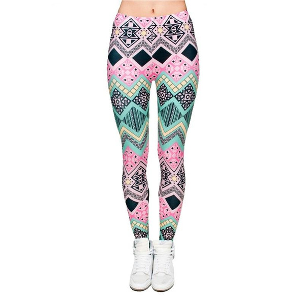 Women's 3D Leggings New Graphic Full Print Girl Skinny Stretchy Pants Tight fitting Elastic Slim Sprots Fitness Pencil Trousers DDK5 CR