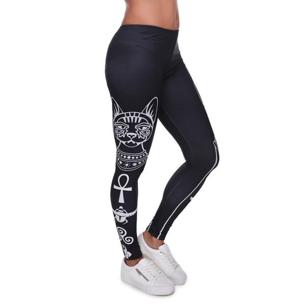 Women's Sexy Fashion Objects Leggings Colorful Sport Skinny Stretchy Pants Tight fitting Elastic Slim Fitness Pencil Trousers DDK8 FL07 RF