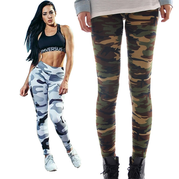 Sport Fans High Elastic Skinny Camouflage Leggings Digital Print Leisure Leggins Sex Slim Fit Trousers LDDK22 WR