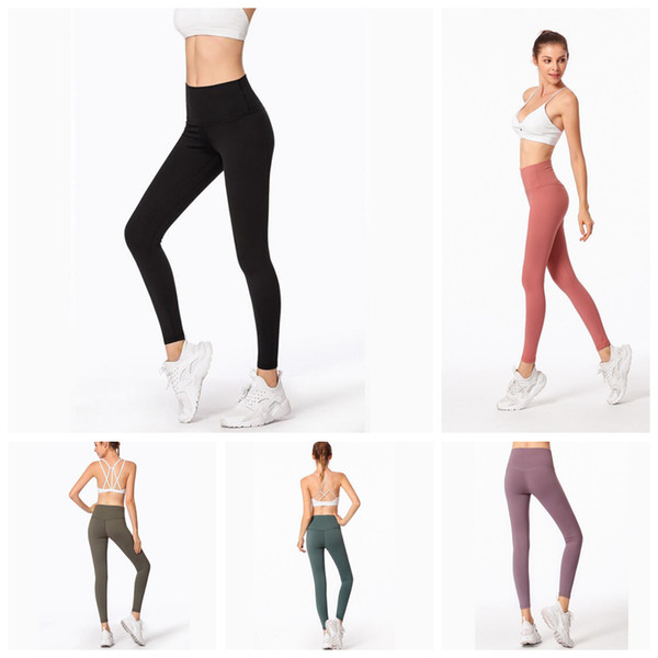 Gym Yoga Leggings 8 Colors Sports Elastic Yoga Pants Compression Tights Fitness Women Running Sportwear Trousers OOA6595