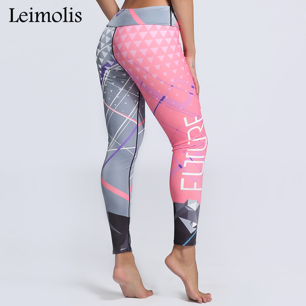 Leimolis 3D print Pink Rhapsody winter warm Harajuku High Waist workout push up plus size fitness leggings women pants