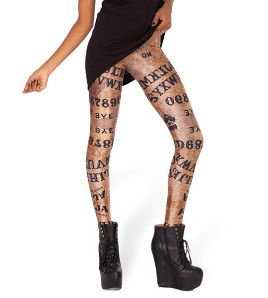 HOT Sexy Fashion 2014 Punk Leggins Pants Digital Printing Ouija Board Leggings - LIMITED For Women Fitness