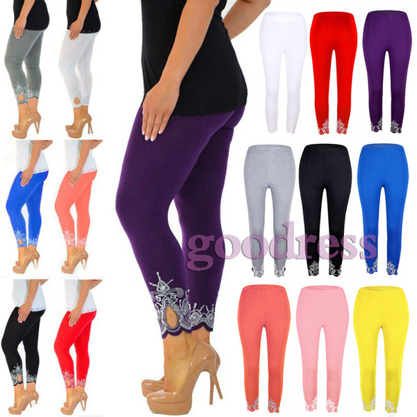 Women Slim Thin Printed Cropped Pants Leggings High Waist Stretch Leggins Sport Fitness running Workout Leggings long pants plus size S-5XL