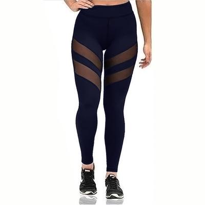 Leggings for Women Fitness Plus Size Sports Yoga Pants Sexy Hollow Leggings Tight Trousers Mesh Size S-3XL