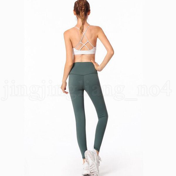 Gym Yoga Leggings 8 Colors Sports Elastic Yoga Pants Compression Tights Fitness Women Running Sportwear Trousers 6pcs OOA6595