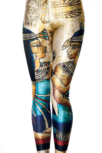 Fashion Women Sexy Fitness Leggings Egyptian Pharaoh Printed Customizing Lady Leggings Factory Bulk Yoga Sports Pants Workout Leggings