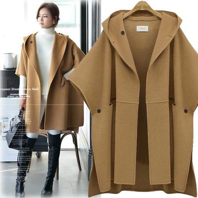 Fashion Cloak Loose Woolen Designer Work Casual Newest Coats for Women Chic Luxury Classic Vintage Winter Autunm Jacket