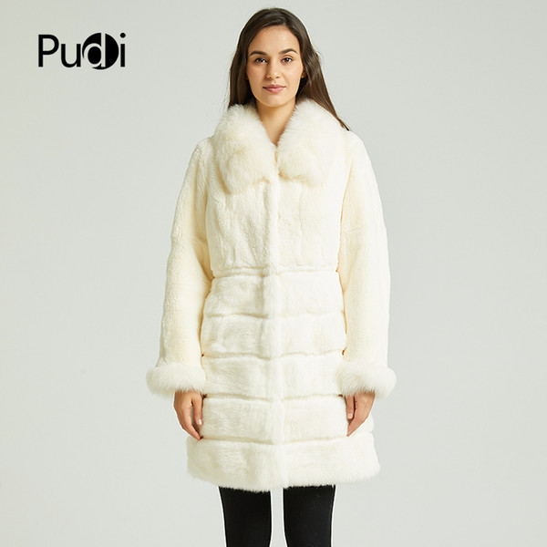 women winter real fur coat jacket new lady warm natural fur coats jackets with fox fur collar CT821