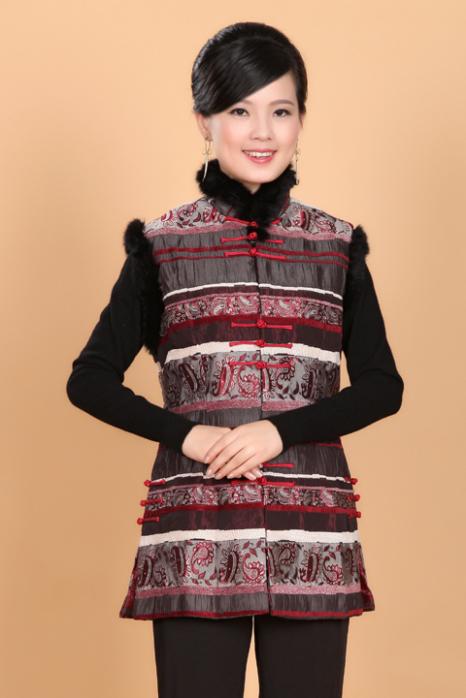 Shanghai Story Top Quality vest cloth chinese traditional clothes vests for women / chinese traditional sleeveless jackets 2 color