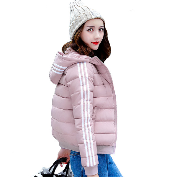 2018 Students Women Winter Jacket Autumn Outwear Womens Basic Jacket Cotton Padded Female Short Coat Jaqueta Feminina Inverno