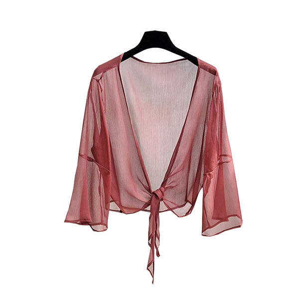 New Shrug Feme Open Stitch Cardigan Thin See Through New Fashion Summer Wrap Loose Casual Beachwear Kimino Mujer Thin Coats Top