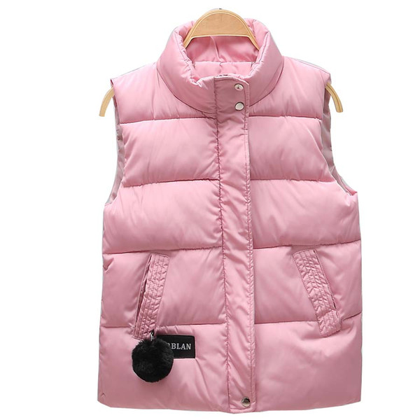 autumn winter women vest Mandarin collar sleeveless short coat women jacket waistcoat female plus size chalecos para mujer