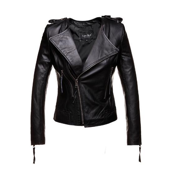 New Women Real leather jackets and coat Genuine leather jacket Spring autumn red black brown S-XXL sheepskin without collar