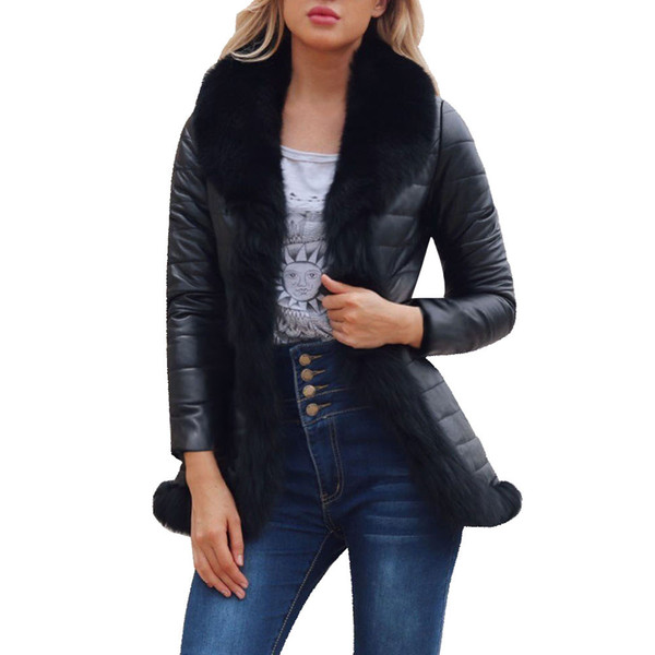 Faux Fur Coat Women Winter Jacket Fashion Long Oversize Lapel Trend Outerwear Winter Female Speepskin Coats abrigo mujer