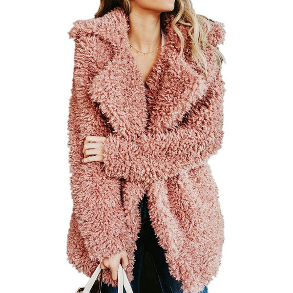 Faux Fur Coat Winter Women 2018 New Fashion European And American Style Autumn Winter New Imitation Women's Fashionable Coat