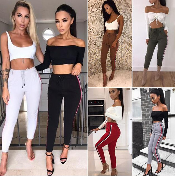 Non-see new throgh High Waist New Women Pant yoga pants Solid Black Sports Gym Wear Leggings Elastic Fitness Lady Overall Full Tights