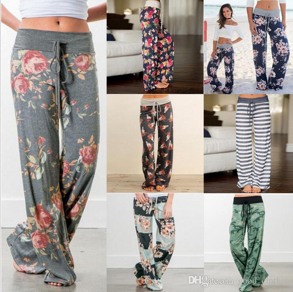 27 color Yoga Fitness Wide Leg Pant Women Casual sports Pants Fashion Harem Pants Palazzo Capris Lady Trousers Loose Long pants YYA1062