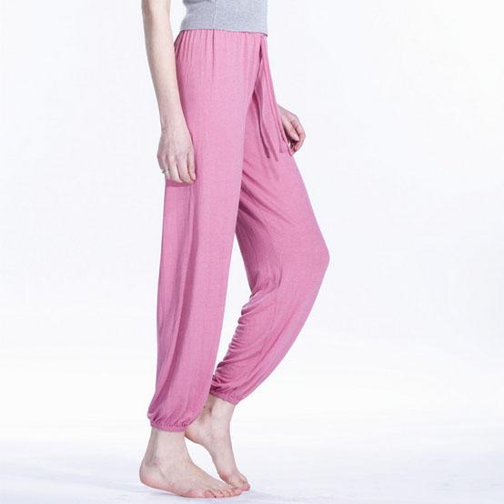 Spring and Summer New Fashion Women Trouser Drop Bottom Harem Pants with Drawstring Cotton Spandex Casual Pants Thin Paragraph Loose Pants