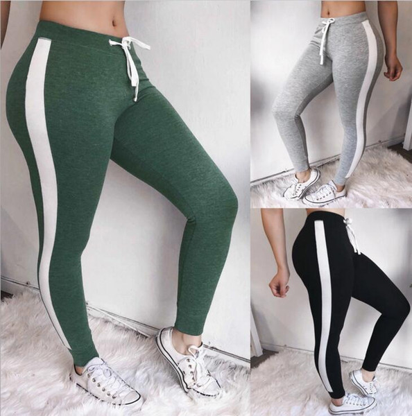 Spring And Summer Elastic Waist Long Trousers High Quality Men Women Browne Drawstring sport Jogger Sweatpants Outdoor Pants