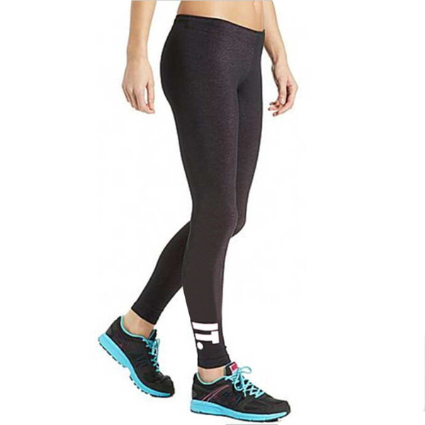 Brand Women Leggings Letter Printed Sport Skinny Stretchy Pants Tight Fitting Elastic Slim Fitness Pencil Trousers