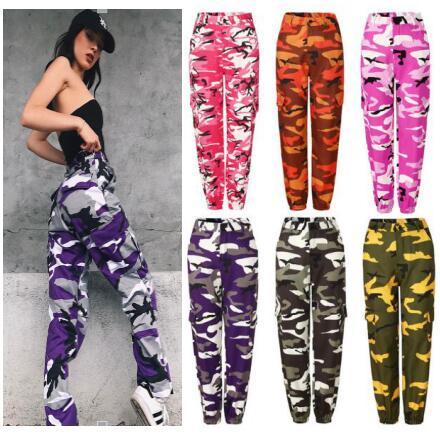 women casual zaooye pants Ladies Fashion camouflage Camo Long Pants Womens sport loose hot sale Trousers PT6-7240