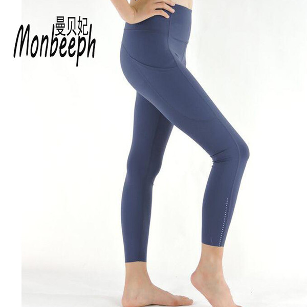 Monbeeph print leggings high waist pants Ankle-Length Pants 7/8 capris Pencil skinny