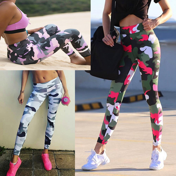 2018 European Fashion Ladies Casual Fashion Camouflage Camo Cargo Pants Hip Hop Dance Long Pants Womens Trousers FS5774