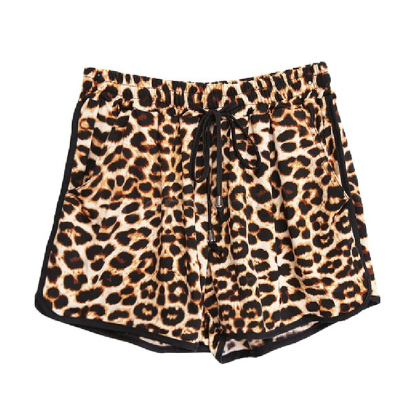 Women Summer Fashion 2018 Casual Sexy Leopard Printed Shorts Plus Size S-2XL Women's Shorts Casual Short Pants