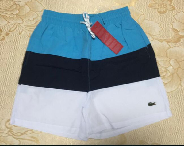 New Board Embroidery crocodile Shorts Men Summer Beach Shorts High-quality Swimwear Male Letter Surf Life Men Swim Hot