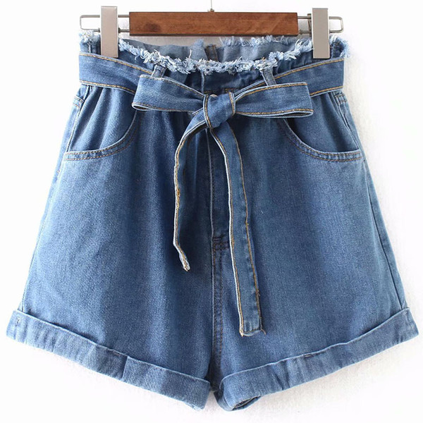 High Waist Denim Shorts for Women Vintage Sexy Brand Shorts Jeans Women Denim Feminino Slim Hip Plus Size