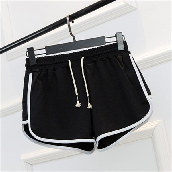 New Summer Women Short Pants Casual Ladies All-match Loose Solid Soft Cotton Female Workout Waistband Skinny Stretch Shorts